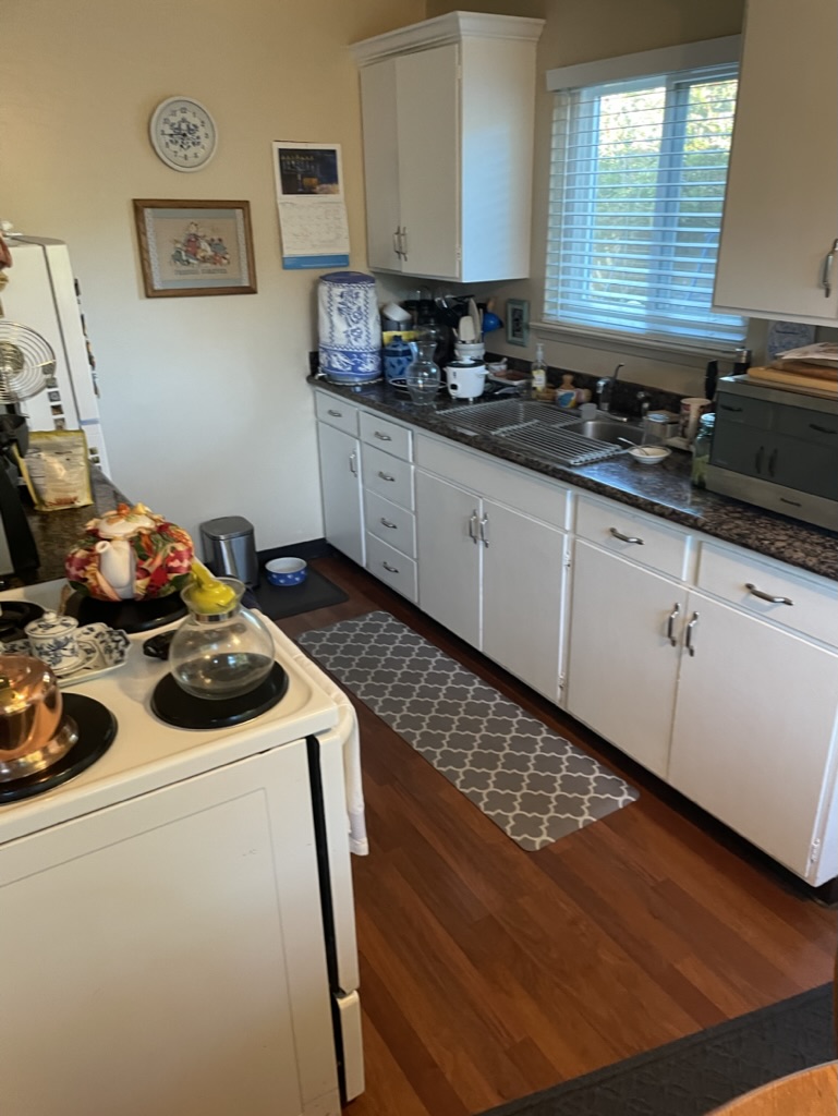 Modern break room kitchen remodel in Pacifica